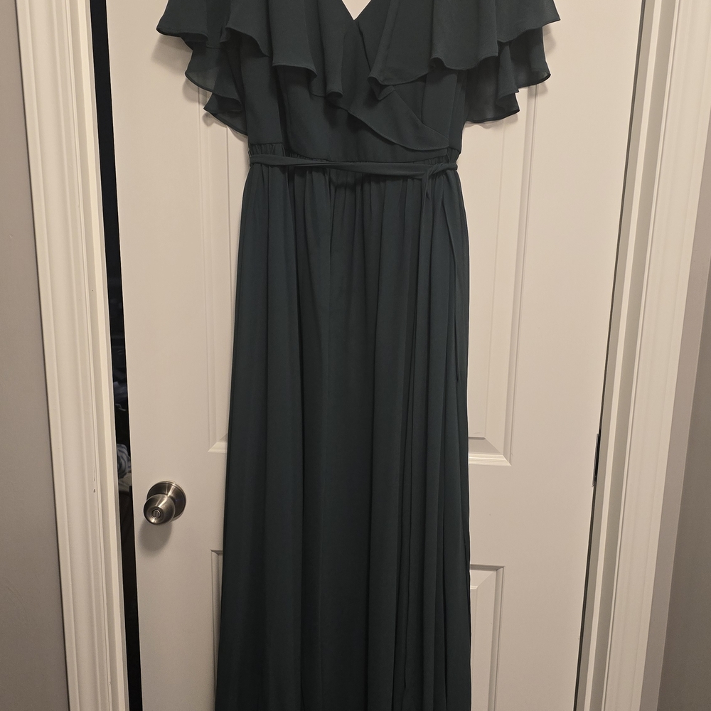 Elegant Teal Maxi Dress